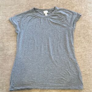 Isaac Mizrahi Heather Gray Short Sleeve Tee